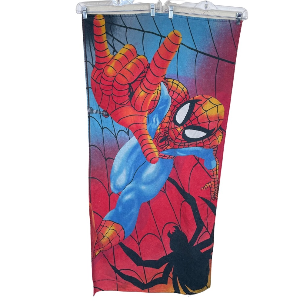 Vintage Ultimate Spider-Man Beach Towel 28”x48” 2001 Marvel Jay Franco Cotton HF